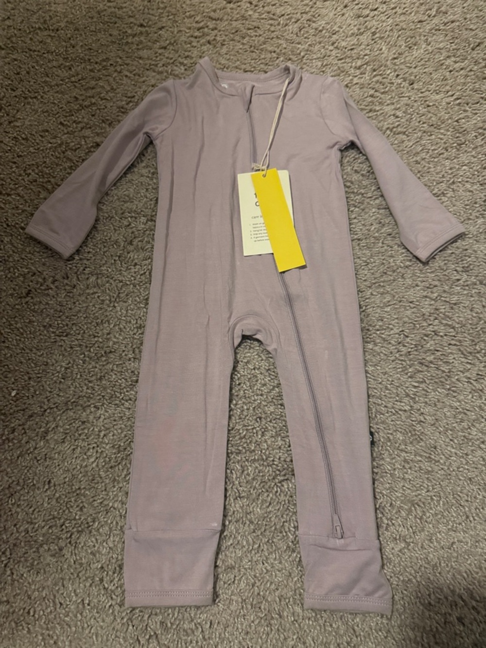 Kyte baby in wisteria  Zip Romper
